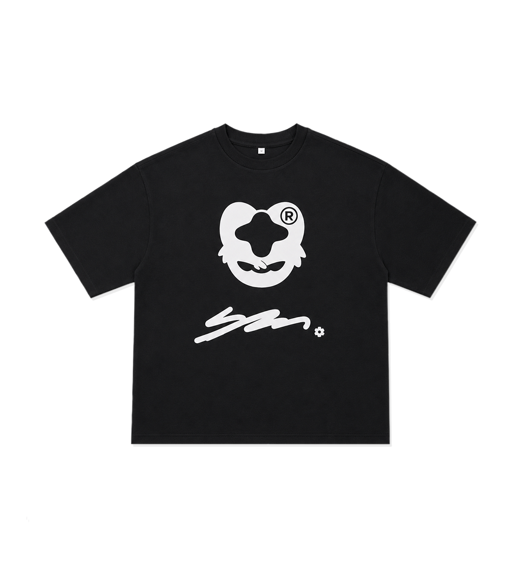 hallofguts kuma red ribbon army t-shirt black